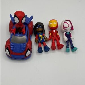 Marvel Spidey and His Amazing Friends Spidey Action Figure & Web-Crawler Vehicle